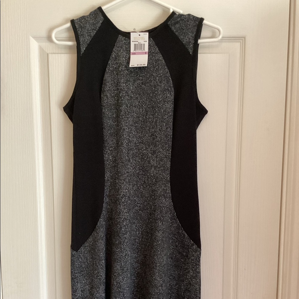 NWT Michael Kors dress. Black and Gray. Size 6